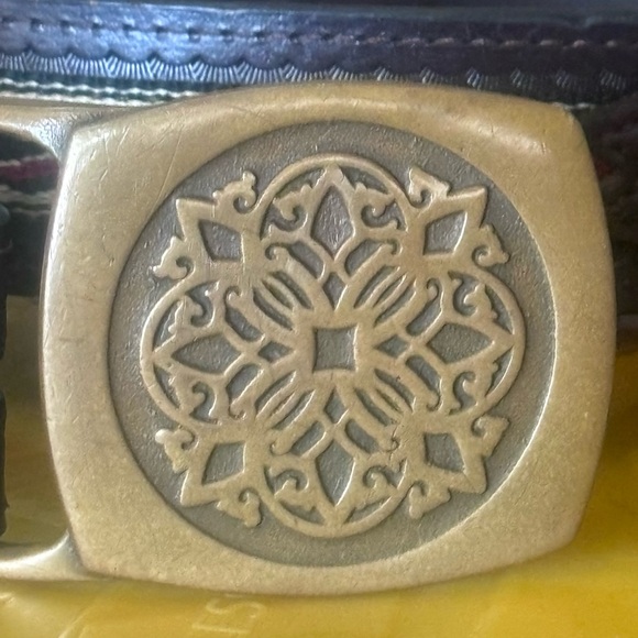 Vintage Tech Ether Guild Kaleidoscope Buckle Belt! - Picture 4 of 12